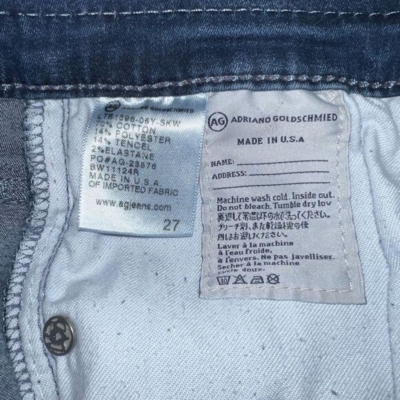 AG Adriano Goldschmied Farrah High Rise Skinny Crop Women’s Jeans Size 27 Blue - Picture 5 of 5